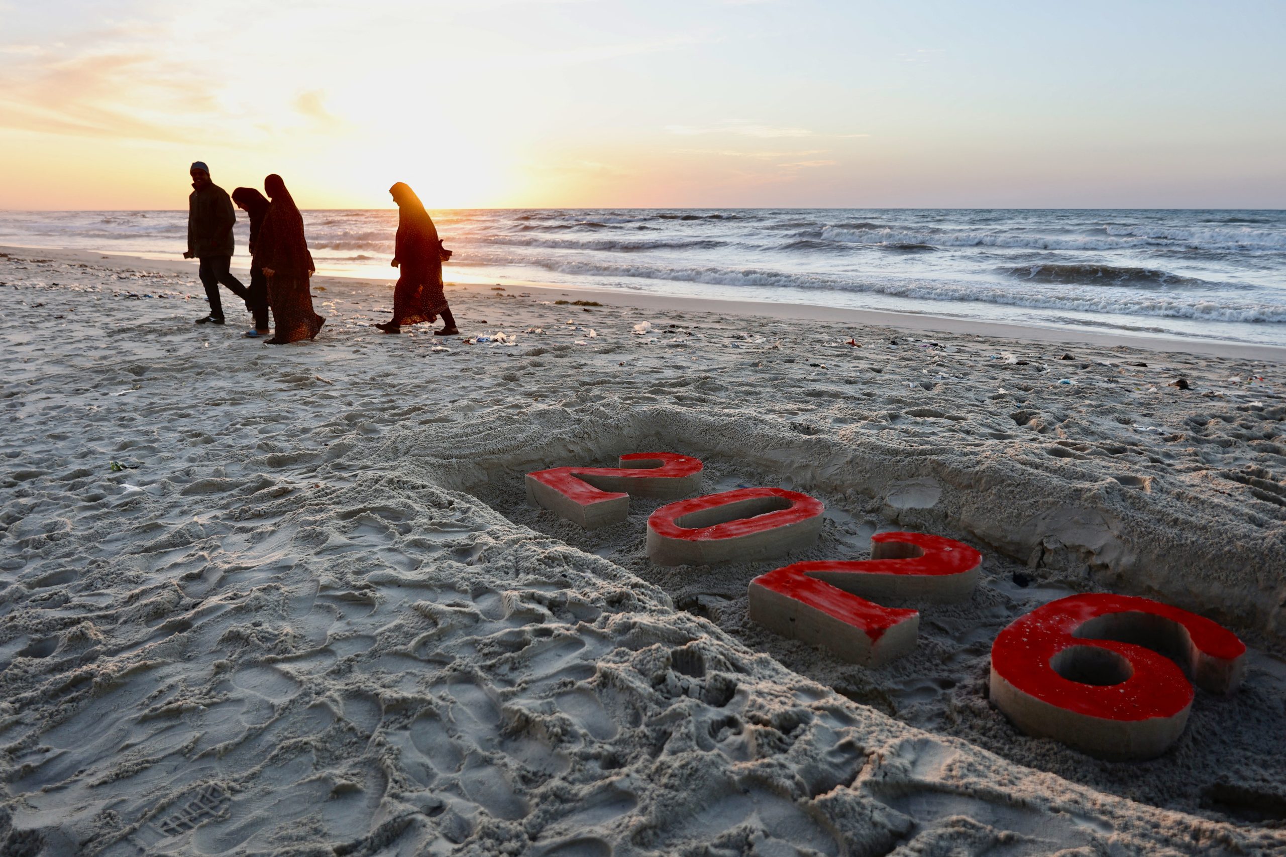 PALESTINIAN-ISRAEL-CONFLICT-NEWYEAR Πρωτοχρονιά 2026: Εντυπωσιακοί εορτασμοί στην Ελλάδα και τον κόσμο – Πυροτεχνήματα, φώτα και μηνύματα ειρήνης