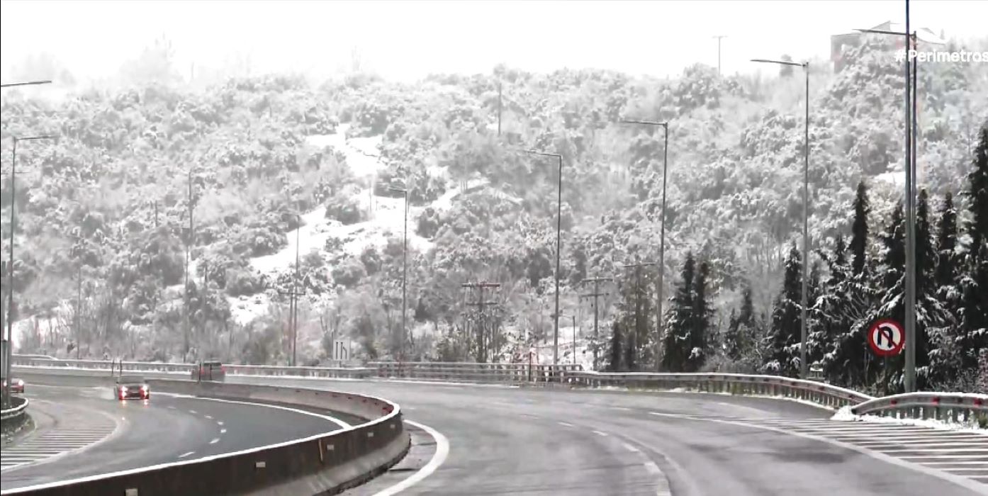 Πυκνή χιονόπτωση στην Ημαθία- Ανοικτοί δρόμοι