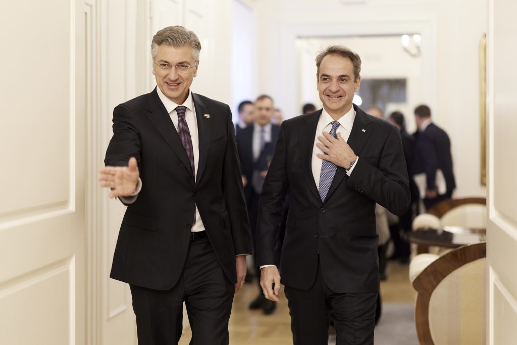 Συνάντηση Κ. Μητσοτάκη με τον Πρωθυπουργό της Κροατίας – Συζητήθηκαν ζητήματα διμερούς και ευρωπαϊκού ενδιαφέροντος