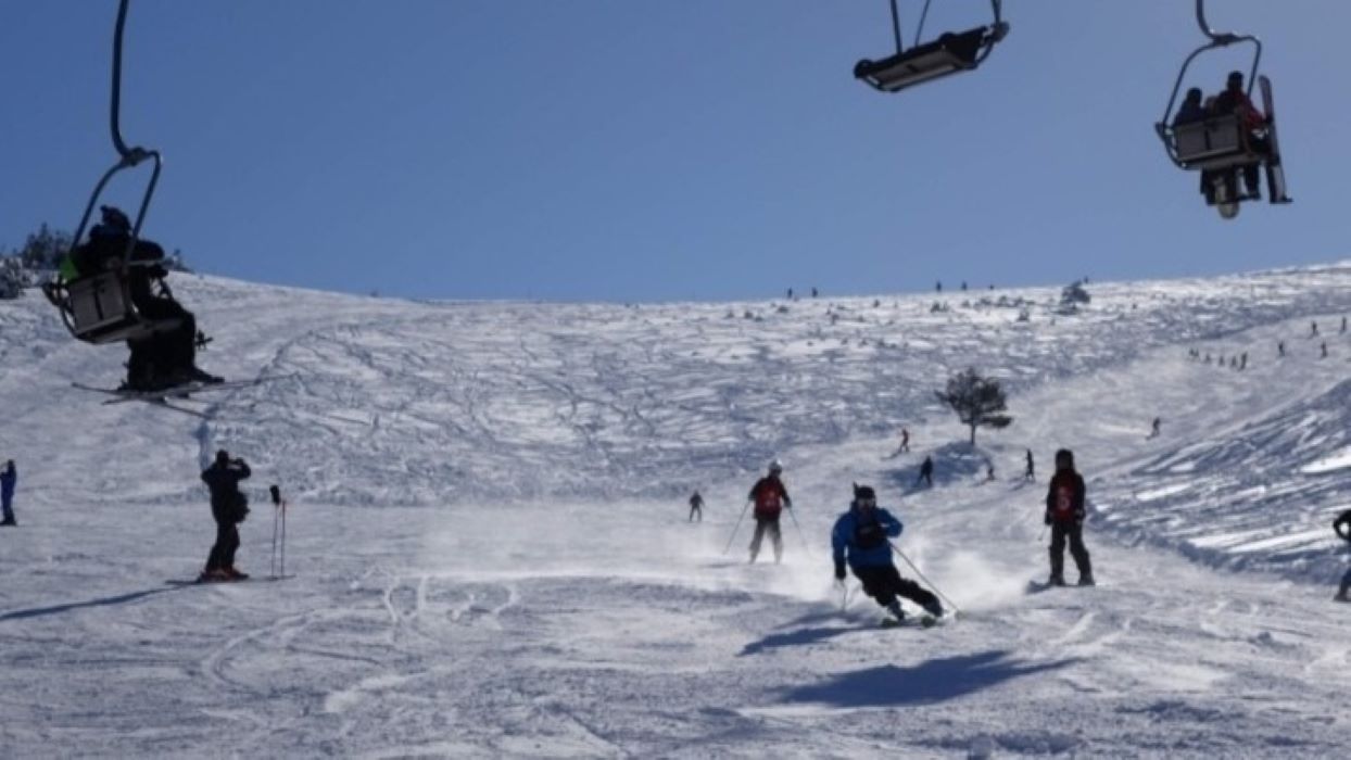 Στο χιονοδρομικό κέντρο Περτουλίου 