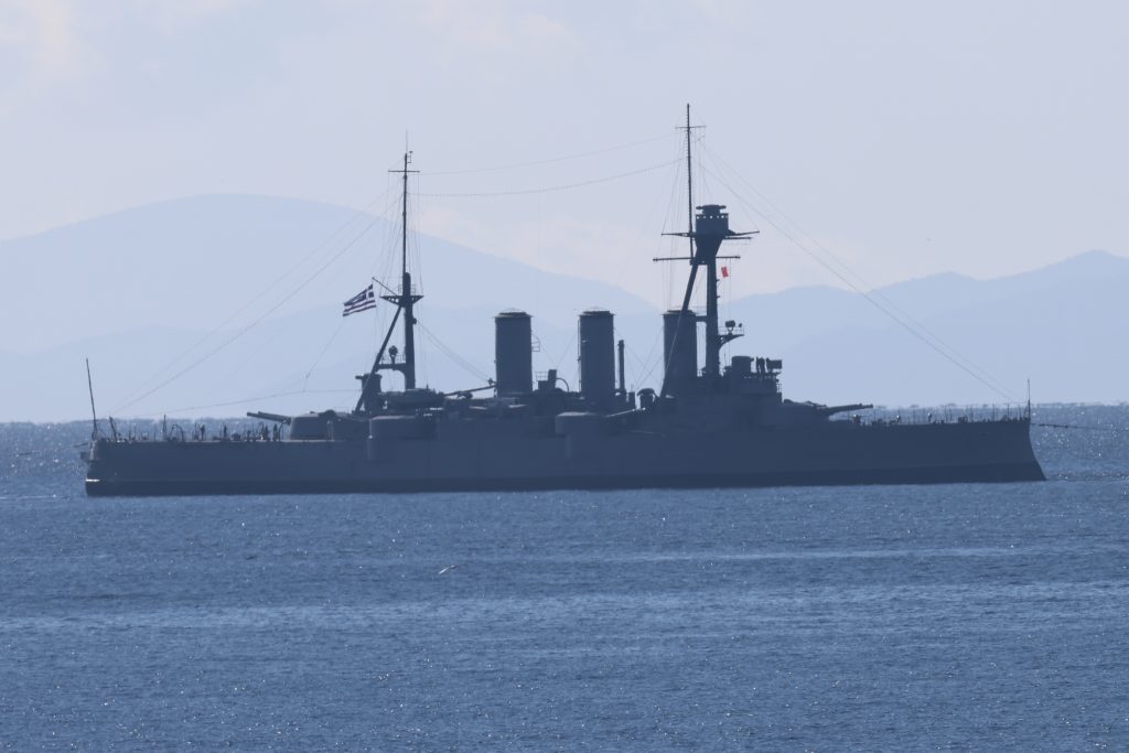 Η τελετή υποδοχής της φρεγάτας «Κίμων» μέσα από τον φωτογραφικό φακό