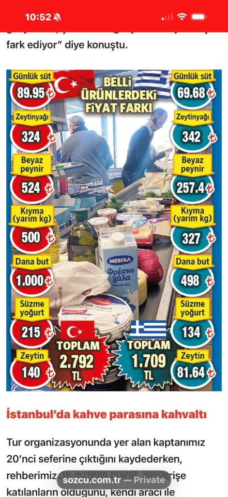 «Τούρκοι πηγαίνουν με λεωφορεία στα σούπερ μάρκετ της Ελλάδας για ψώνια» – Οργανωμένα δρομολόγια από Κωνσταντινούπολη στην Αλεξανδρούπολη για αγορές