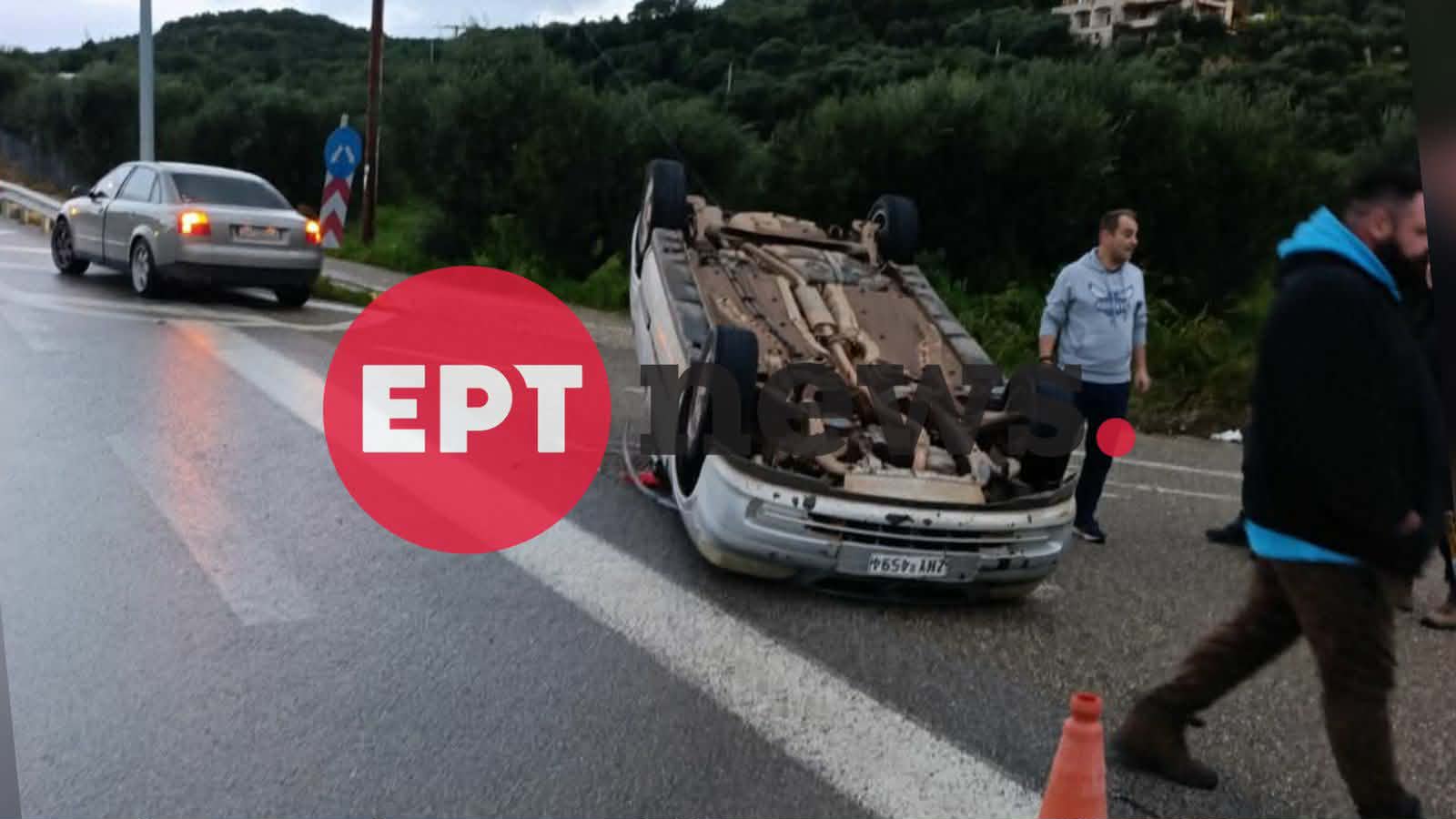 Ανεμοστρόβιλος «χτύπησε» την Ηλεία: Αναποδογύρισε αυτοκίνητα – Ζημιές σε θερμοκήπια