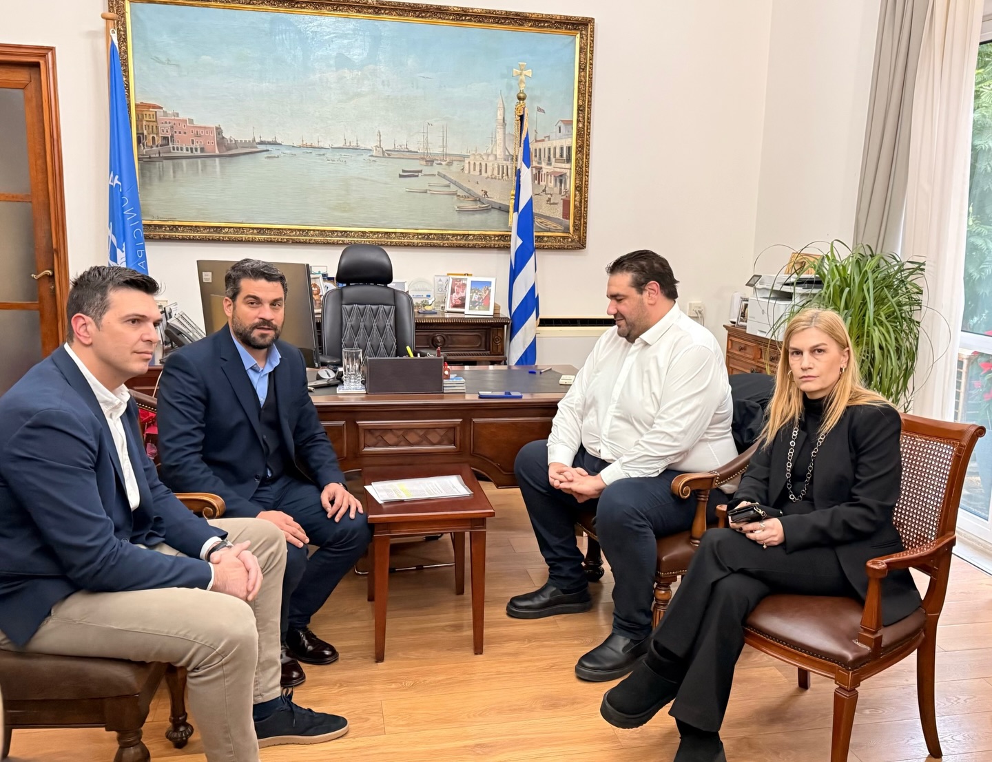 Στα Χανιά ο Υπουργός Εσωτερικών – Επισκέφθηκε το Δήμαρχο και παρευρέθη στην κοπή πίτας της Νέας Δημοκρατίας