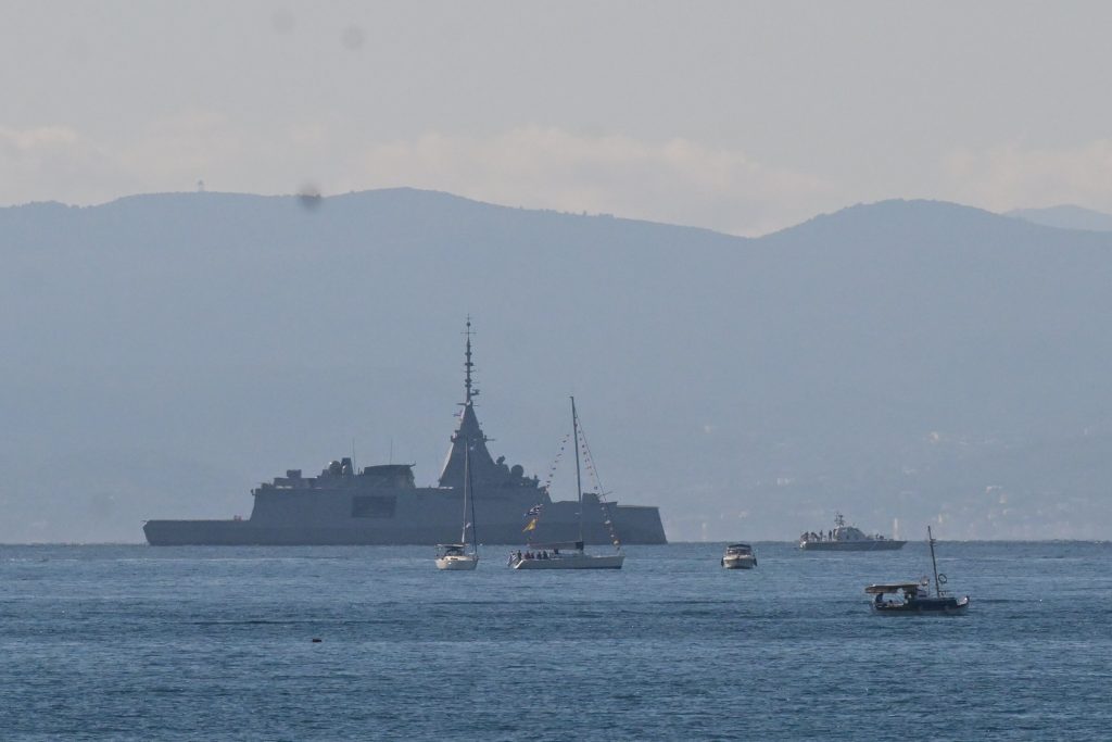 Η τελετή υποδοχής της φρεγάτας «Κίμων» μέσα από τον φωτογραφικό φακό