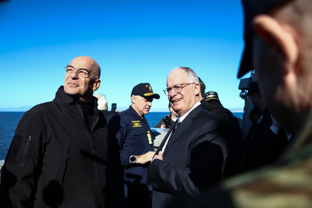 Η τελετή υποδοχής της φρεγάτας «Κίμων» μέσα από τον φωτογραφικό φακό