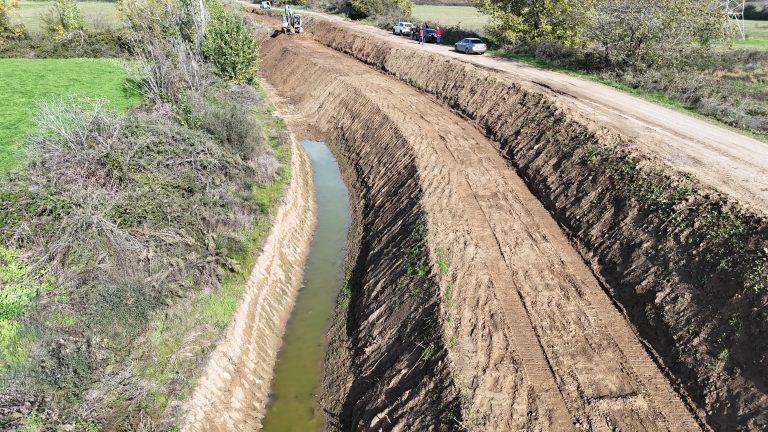 Έργα αντιπλημμυρικής προστασίας στην Ε.Ο. Θεσσαλονίκης – Καβάλας στον κόμβο του Σταυρού