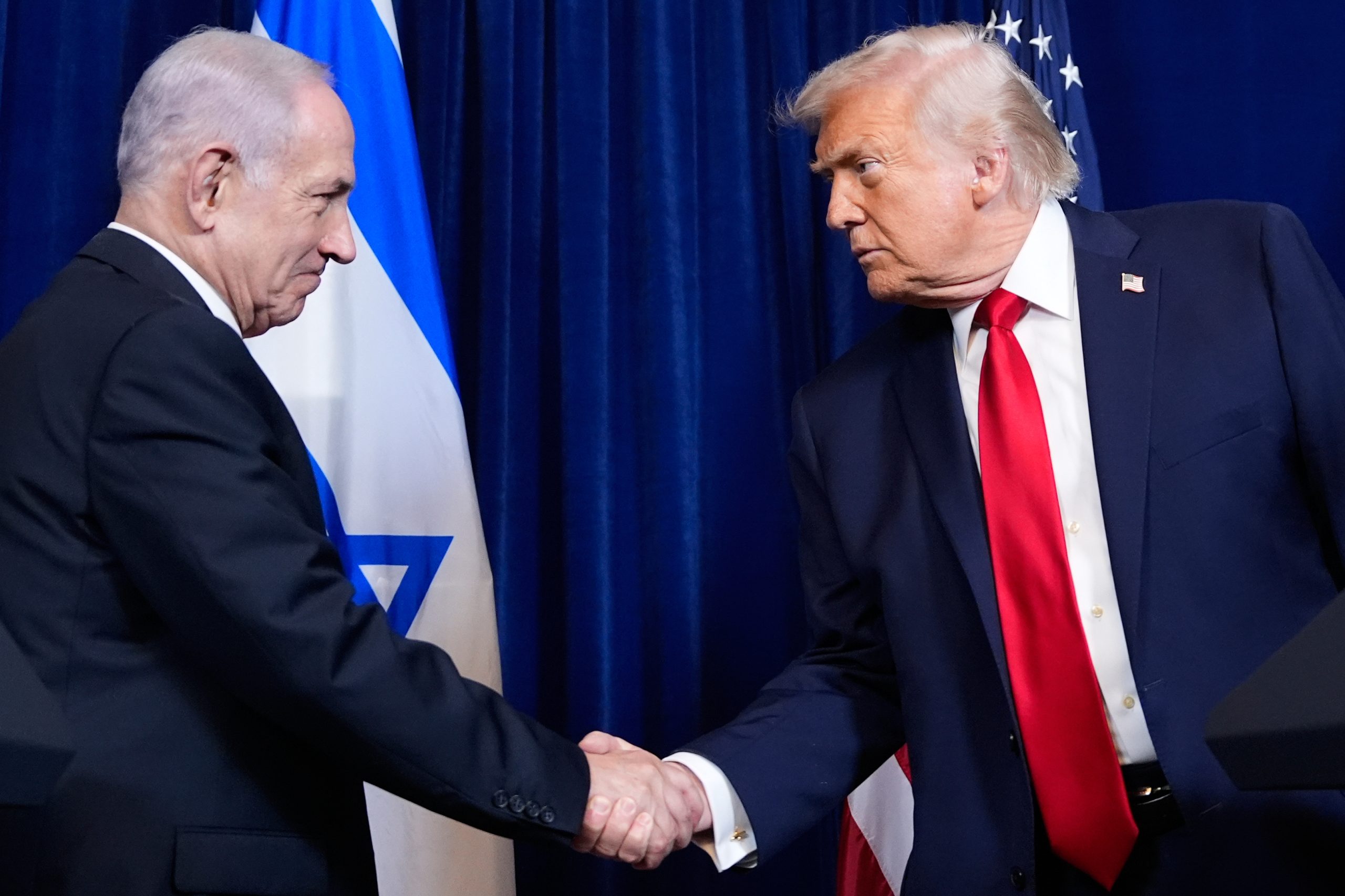 APTOPIX Trump Netanyahu