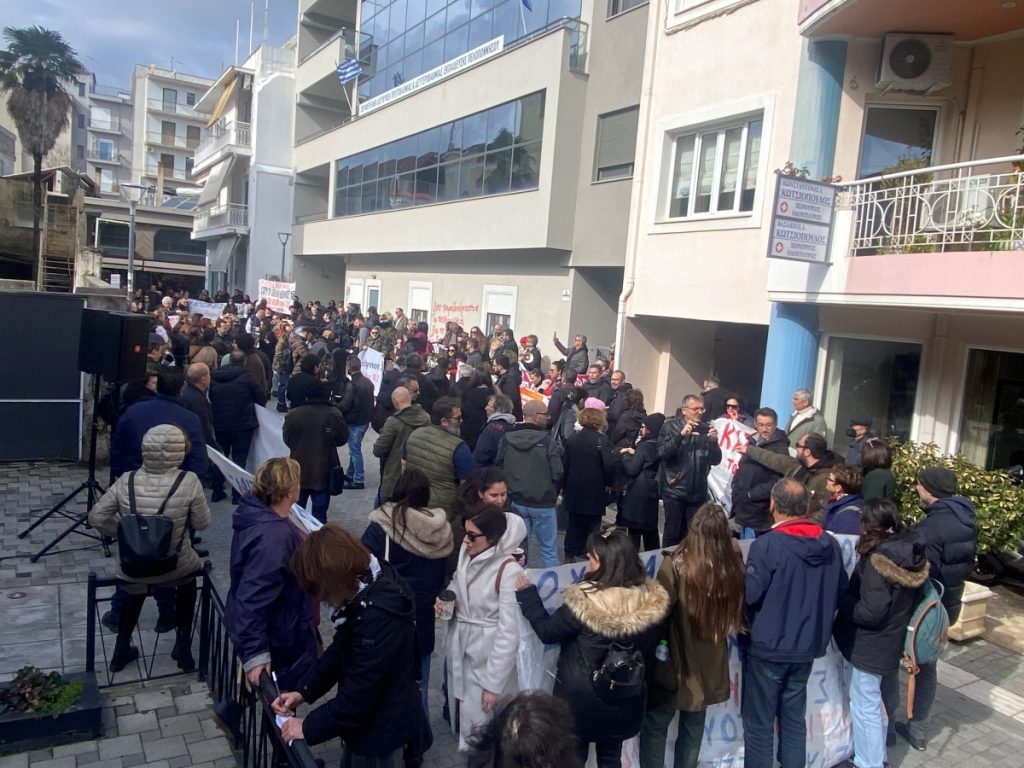 Πορεία και παράσταση διαμαρτυρίας εκπαιδευτικών στην Τρίπολη