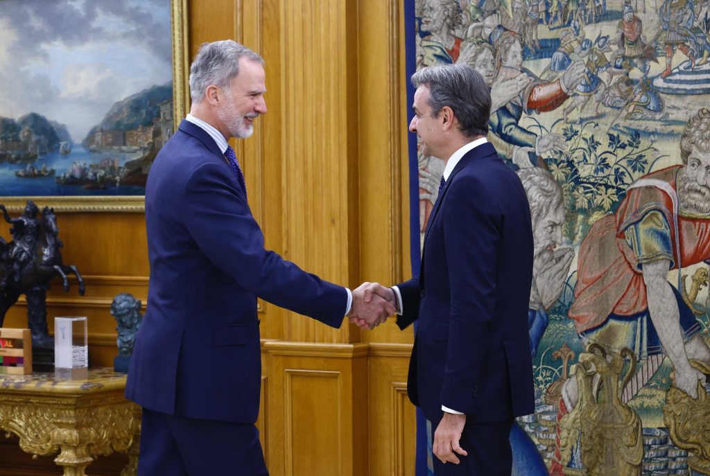 Συνάντηση Κυριάκου Μητσοτάκη με τον Βασιλιά Φελίπε