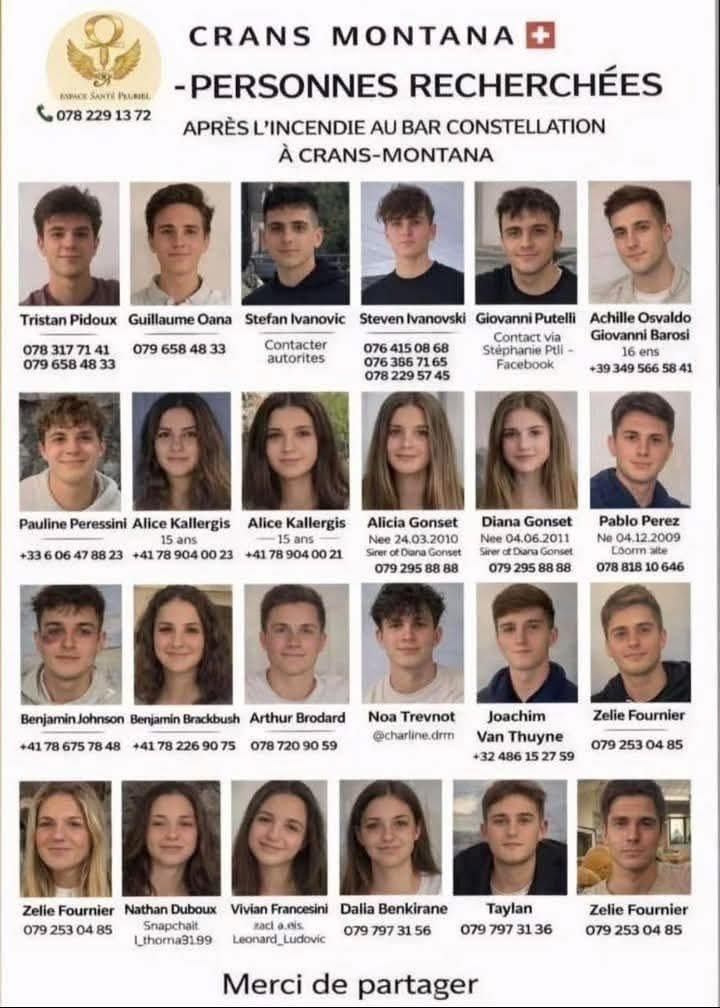 Κραν Μοντανά: Ταυτοποιήθηκε θύμα ηλικίας 14 ετών – Θρηνούν πλάι στους συγγενείς των θυμάτων πυροσβέστες