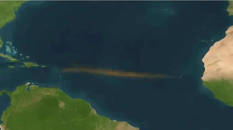 Μια τεράστια καφέ λωρίδα σε μέγεθος ηπείρου απλώνεται στον Ατλαντικό – Γιατί είναι τόσο ανησυχητικό