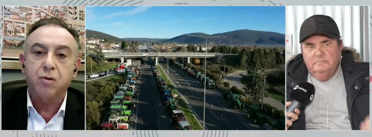 Αντιπαράθεση Κέλλα – Ανεστίδη στον αέρα του ΕΡΤnews για το αγροτικό