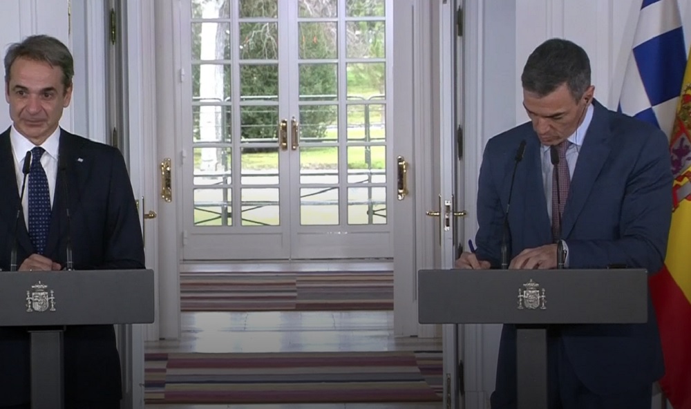 Κ. Μητσοτάκης: Οι σχέσεις Ισπανίας και Ελλάδας έχουν ευρωπαϊκό και μεσογειακό αποτύπωμα – Σάντσεθ: Η Ελλάδα πέρασε από το να υποφέρει την κρίση του ευρώ, στο να προεδρεύει