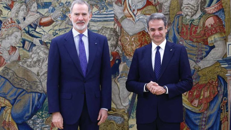 Συνάντηση Κυριάκου Μητσοτάκη με τον Βασιλιά Φελίπε