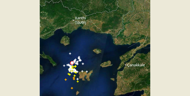 Μέτωπο καταιγίδων με υψηλή ηλεκτρική δραστηριότητα κινείται από το Αιγαίο προς τη Θράκη