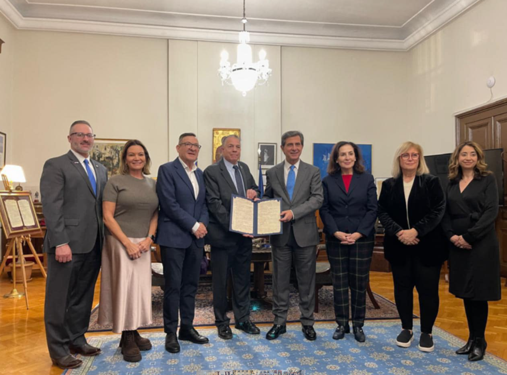 Συνάντηση του ΥΜΑΘ με ελληνικής καταγωγής γερουσιαστές και βουλευτές από ΗΠΑ, Αυστραλία και Καναδά
