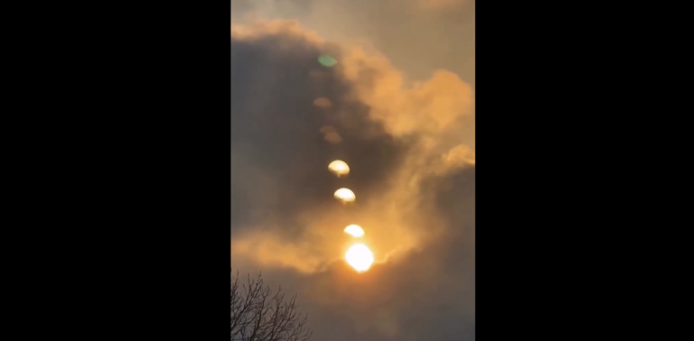 «Πολλαπλοί ήλιοι» πάνω από την Οδησσό – Η καταγραφή μιας σπάνιας οπτικής ψευδαίσθησης