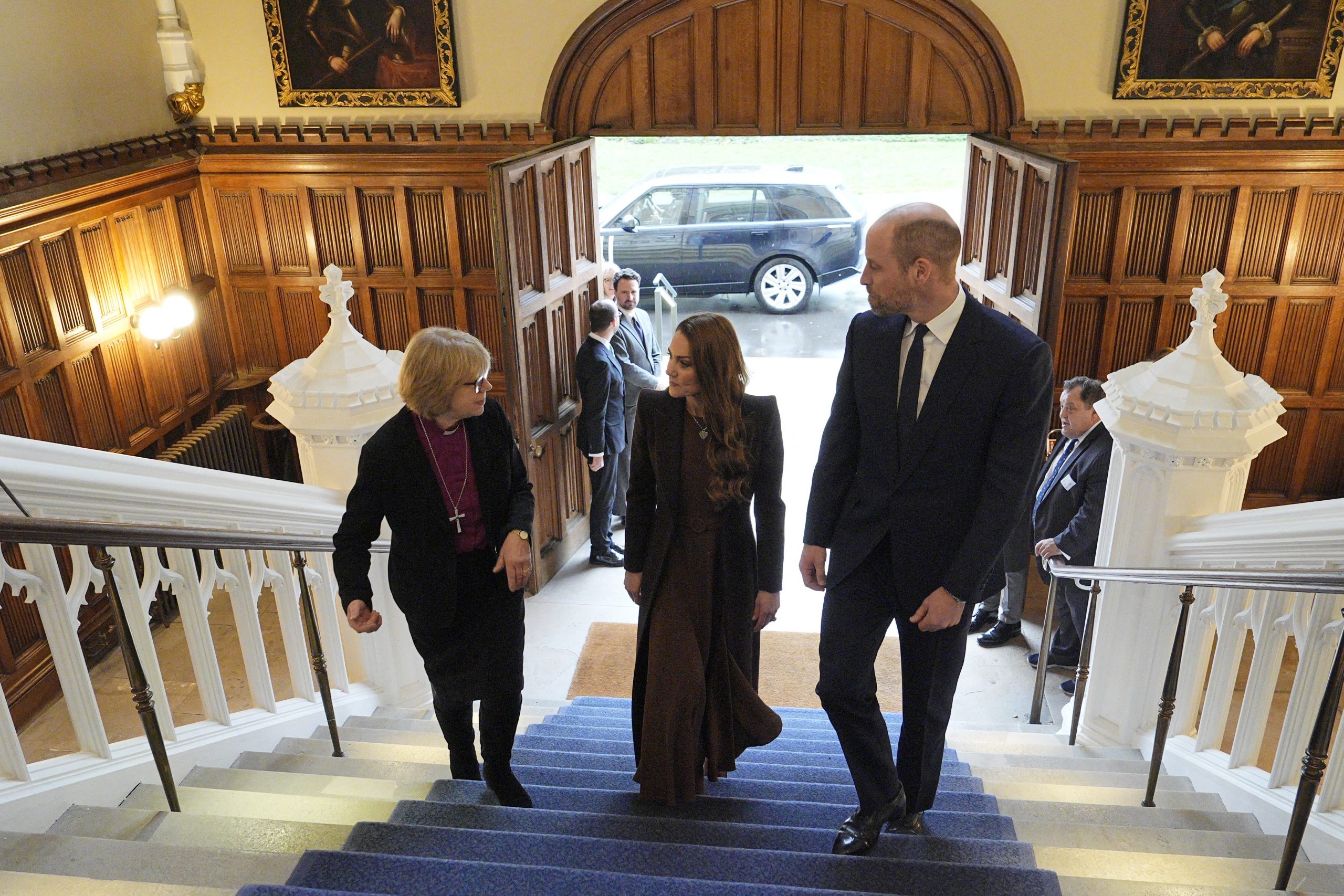 BRITAIN-RELIGION-ROYALS Ο πρίγκιπας Ουίλιαμ και η Κέιτ Μίντλετον συναντήθηκαν με τη νέα Αρχιεπισκόπο του Καντέρμπερι