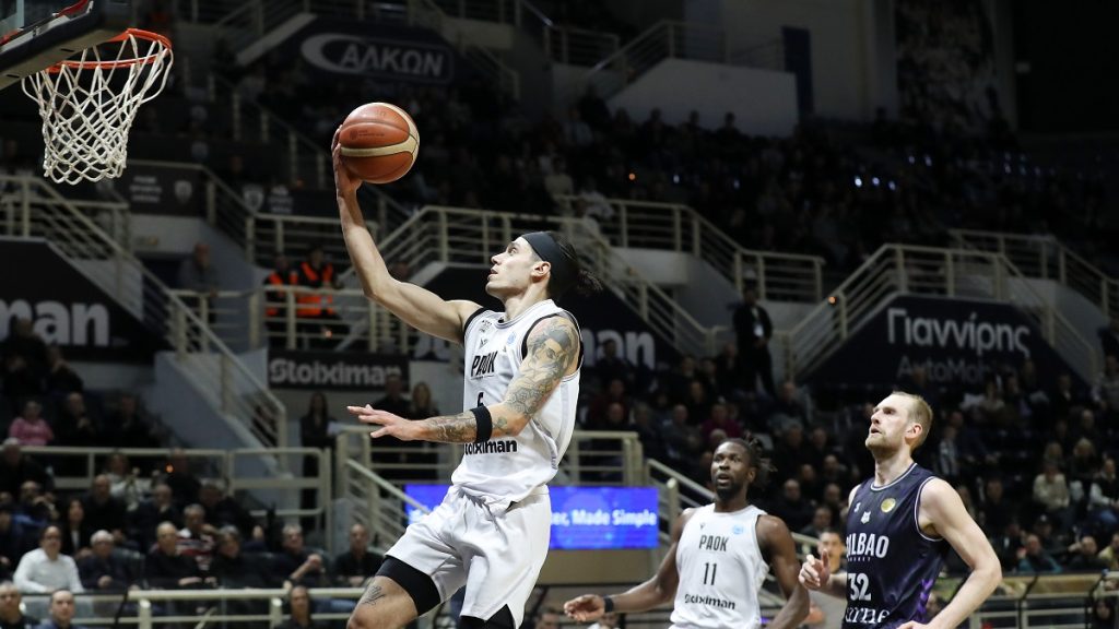 Δείτε τα highlights του αγώνα μπάσκετ ΠΑΟΚ-Μπιλμπάο για το FIBA Europe Cup (video)  ​