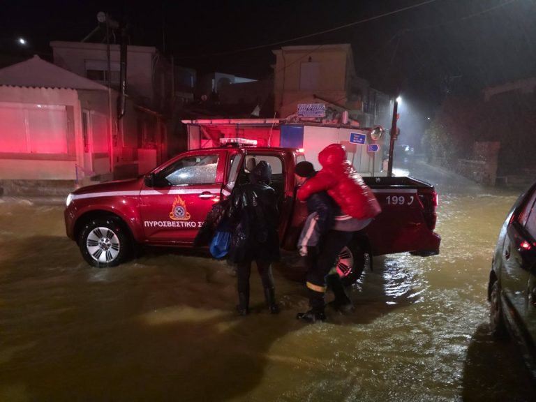 Χίος: Σοβαρά προβλήματα από τη βραδινή έντονη βροχόπτωση στη Δημοτική Ενότητα Αγίου Μηνά