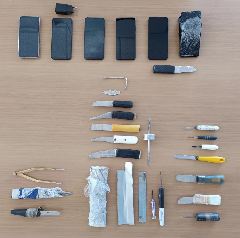Νέα έφοδος του ελληνικού FBI στις φυλακές Δομοκού: Βρέθηκαν αυτοσχέδια μαχαίρια και σουβλιά