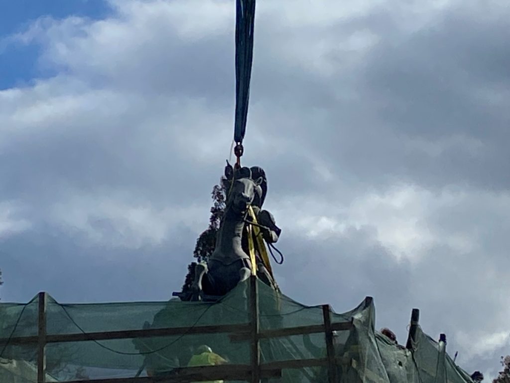 Τρίπολη: Στο εργαστήριο για συντήρηση ο έφιππος Θεόδωρος Κολοκοτρώνης