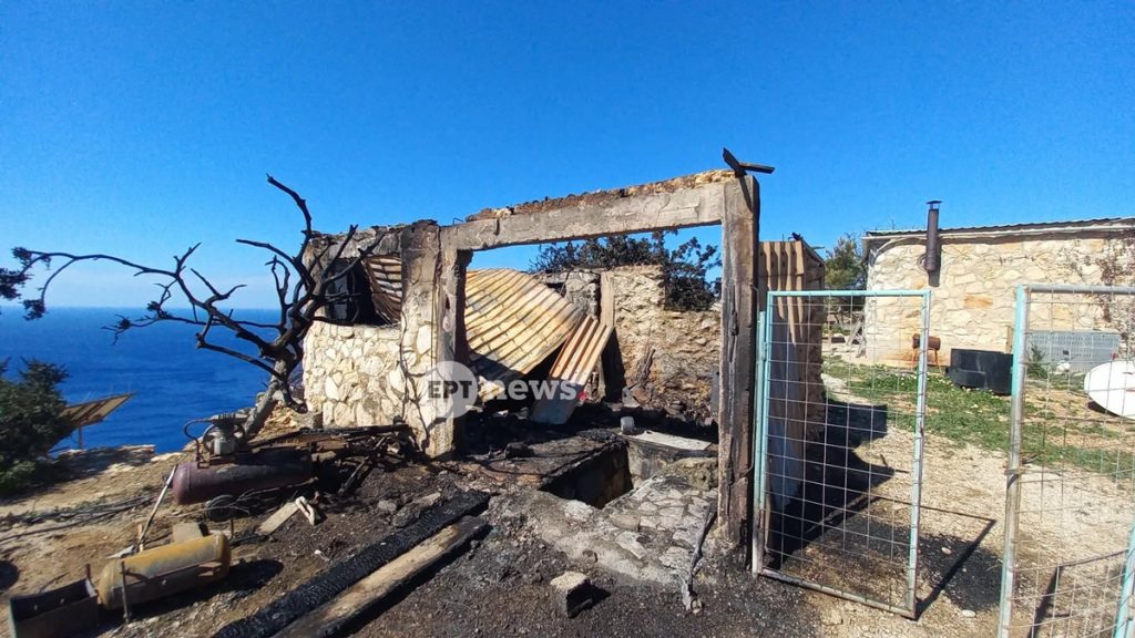 Γαύδος: Πυρκαγιά κατέστρεψε ολοσχερώς αποθήκη – Στην περιοχή έπνεαν άνεμοι 8 μποφόρ