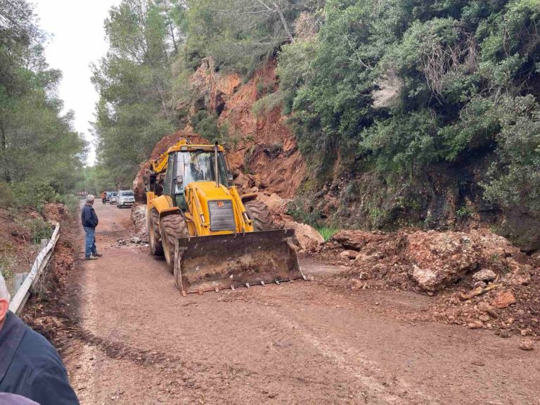 Kατολίσθηση στο Λιβαδάκι της Γορτυνίας