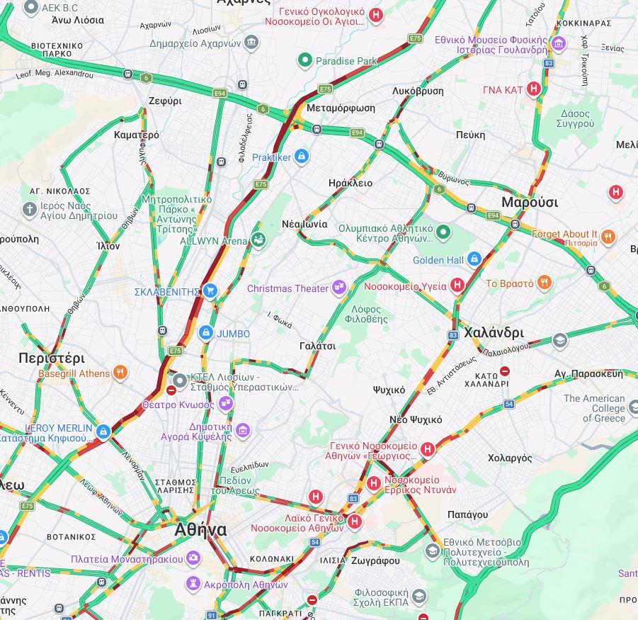 Παράσυρση πεζού στη Λεωφόρο Κηφίσου – Καθυστερήσεις στο ρεύμα προς Πειραιά