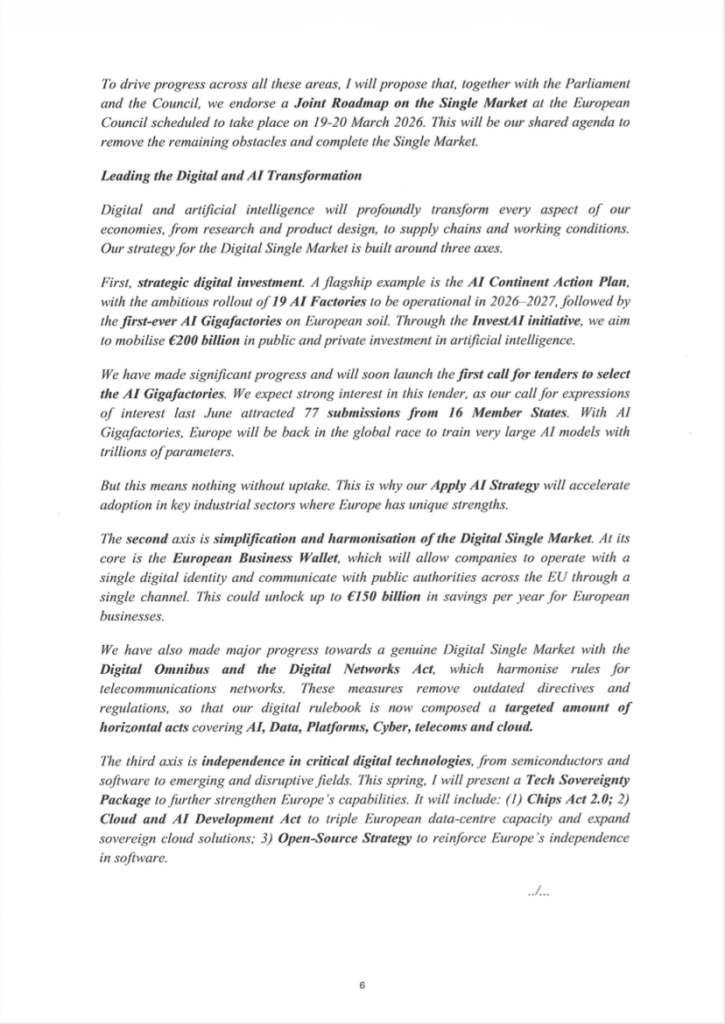 Ευρωπαϊκή μάχη για την ανταγωνιστικότητα, με τη φον ντερ Λάιεν να ανοίγει δύσκολη συζήτηση για την ενότητα και τη λήψη αποφάσεων στην ΕΕ