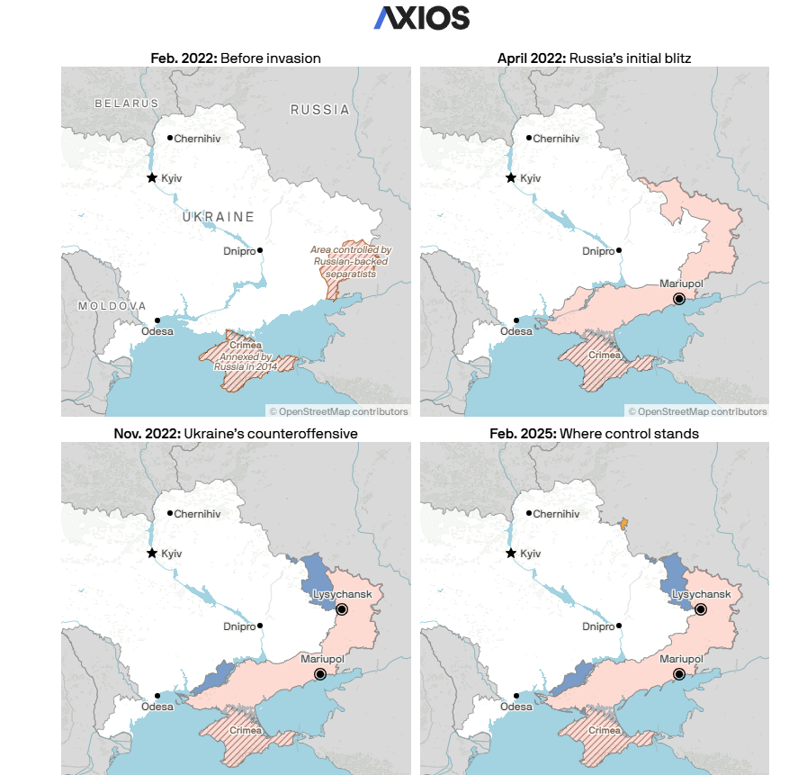 «Πώς θα μπορούσε να τελειώσει ο πόλεμος στην Ουκρανία»: Ελάχιστες οι απαντήσεις στο ερώτημα της «μαύρης επετείου»