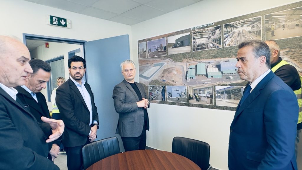 Στη Μονάδα Επεξεργασίας Αποβλήτων της Σκάλας Λακωνίας ο υπουργός Περιβάλλοντος και Ενέργειας Σταύρος Παπασταύρου