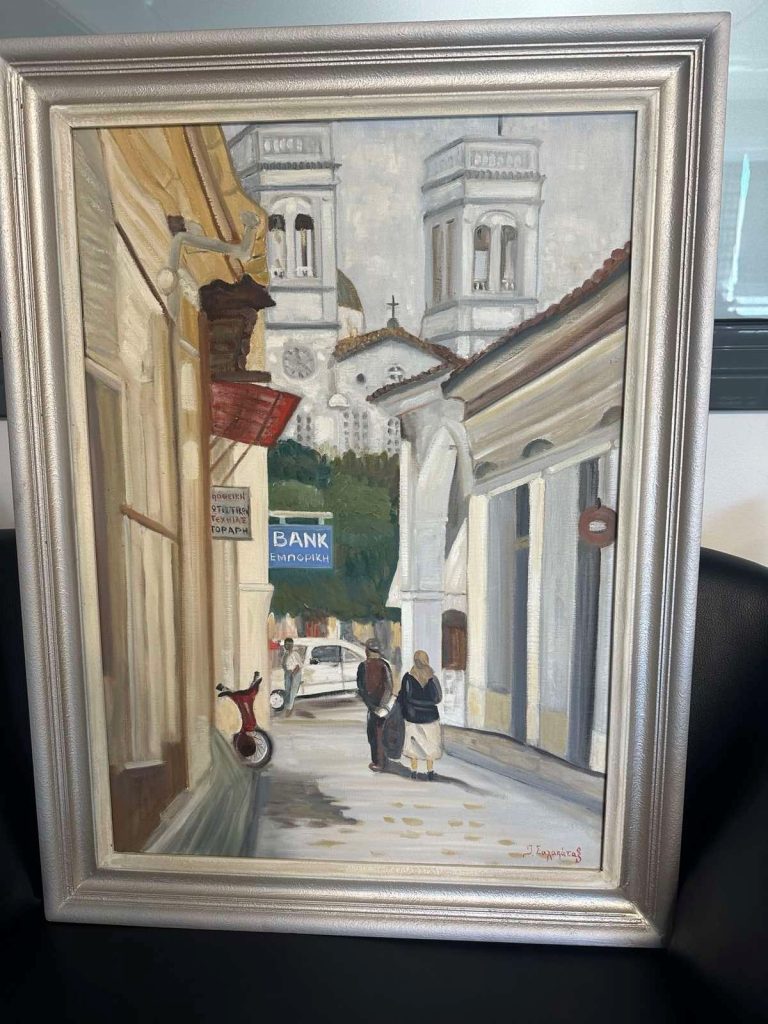 Δήμος Τρίπολης: Δωρεά έργου ζωγραφικής από τον Γιάννη Σαλαπάτα