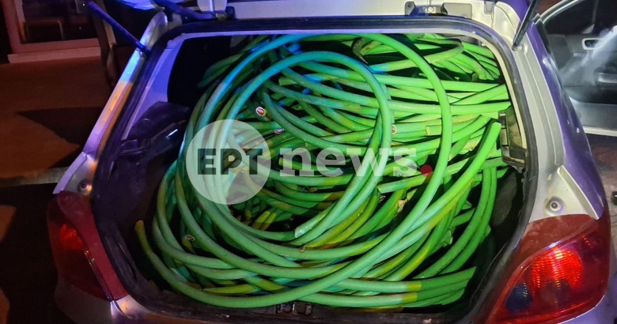 Σύλληψη δύο άτομων με μεγάλη ποσότητα καλωδίων χαλκού μετά από καταδίωξη στην Αττική οδό