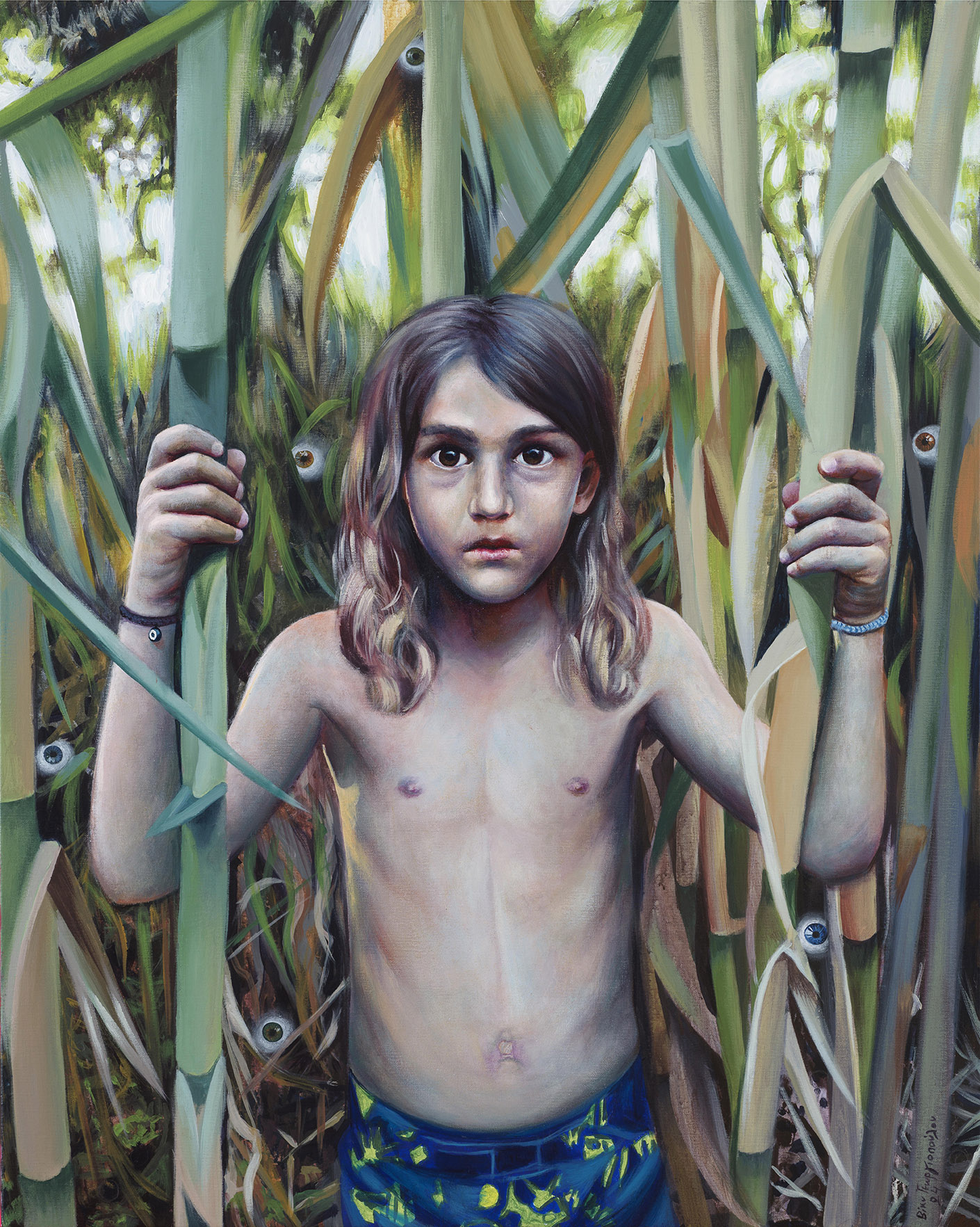 16-the-king-akrylika-kai-gkliter-se-kamva-80cm-x100cm-2024-1 «Fragile»: Ατομική Έκθεση Ζωγραφικής της Βίκυς Γεωργιοπούλου