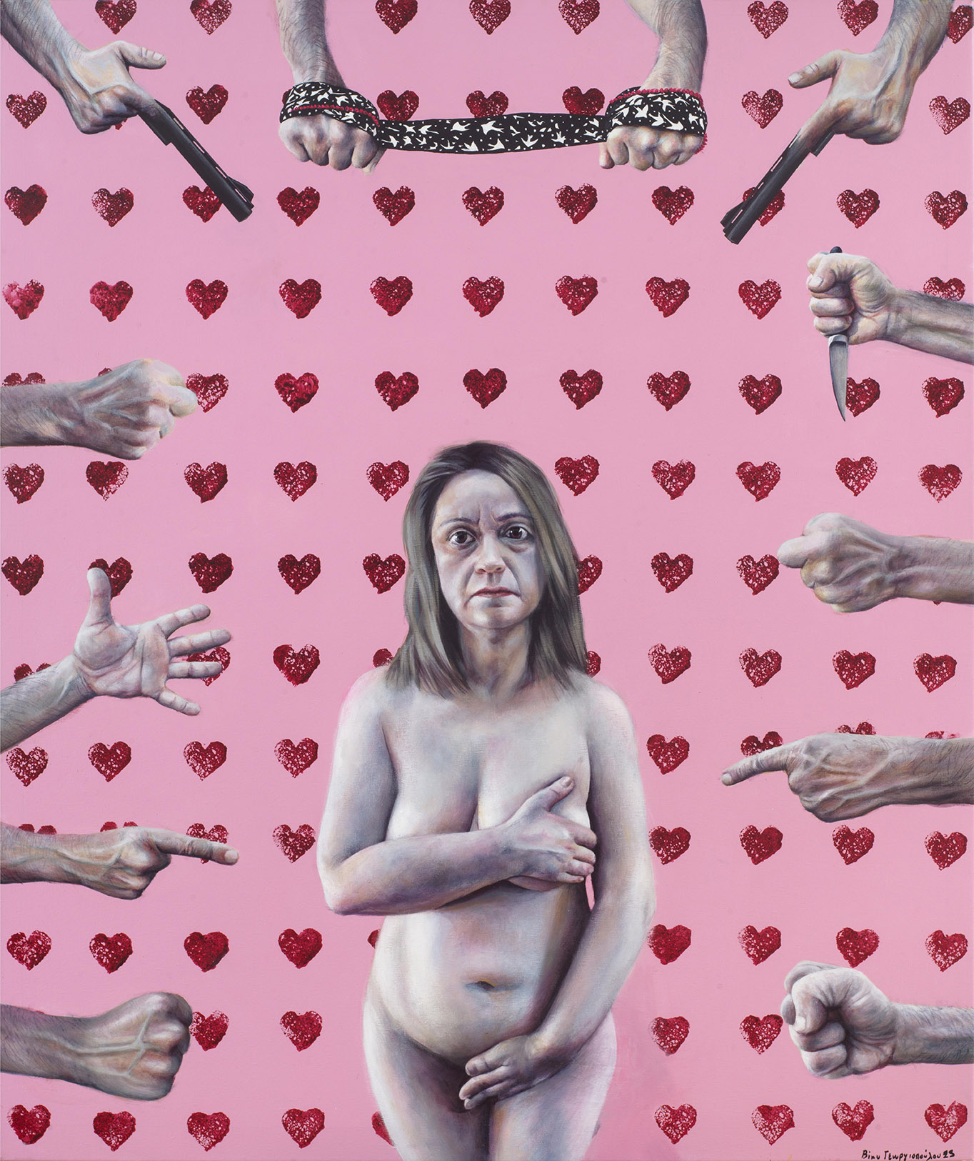 5-atitlo-akrylika-se-kamva-106cm-x-126cm-2025 «Fragile»: Ατομική Έκθεση Ζωγραφικής της Βίκυς Γεωργιοπούλου