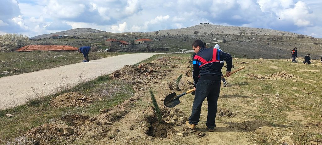 Κοζάνη: Μαθητές φύτεψαν και «υιοθέτησαν» δέντρα στη Σιάτιστα – Ένα ζωντανό μάθημα αγάπης για τη φύση