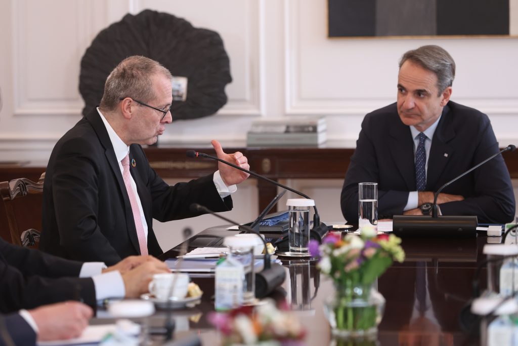 Συνάντηση Κυρ.Μητσοτάκη με τον Περιφερειακό Διευθυντή Ευρώπης του Παγκόσμιου Οργανισμού Υγείας, Χανς Κλούγκε