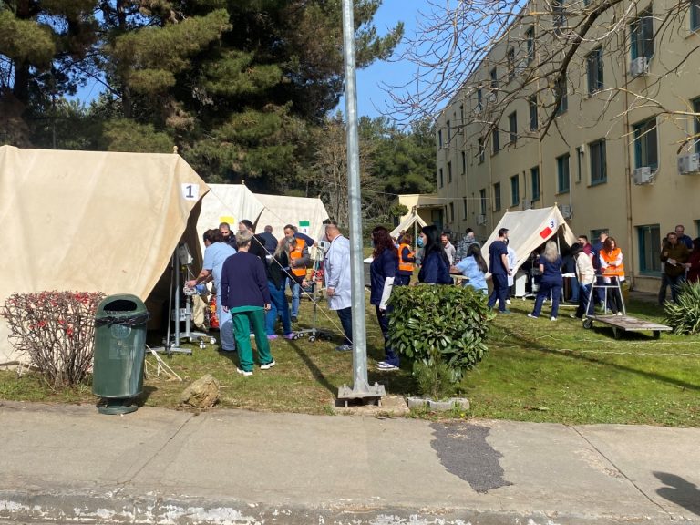 Άσκηση μερικής εκκένωσης στο Παναρκαδικό Νοσοκομείο της Τρίπολης