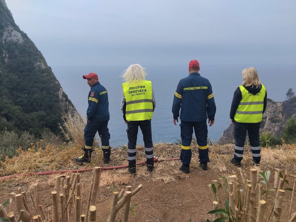 Κέρκυρα: Φωτιά στην περιοχή του Αγγελόκαστρου