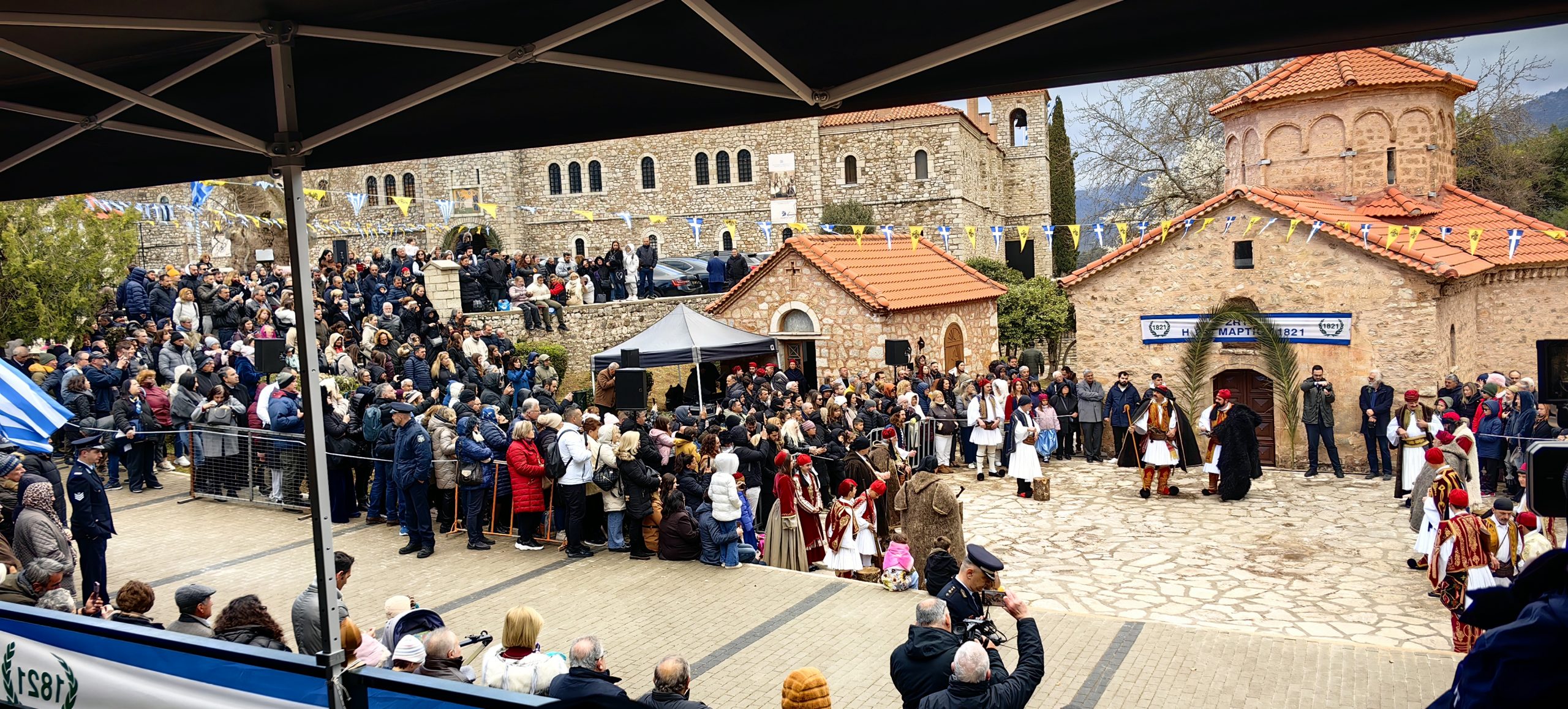 _cuva Δέος και συγκίνηση στην αναπαράσταση της Επανάστασης στην ιστορική Ιερά Μονή Αγίας Λαύρας