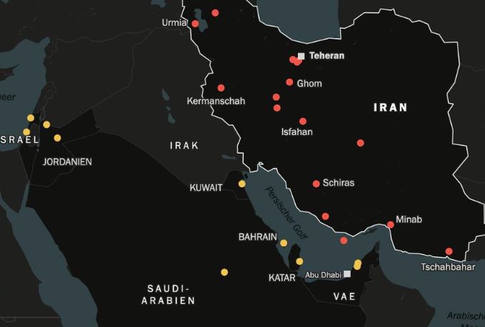Στόχος ιρανικών επιθέσεων έγιναν βάσεις σε Ιορδανία και βόρειο Ιράκ όπου υπάρχουν γερμανικές δυνάμεις