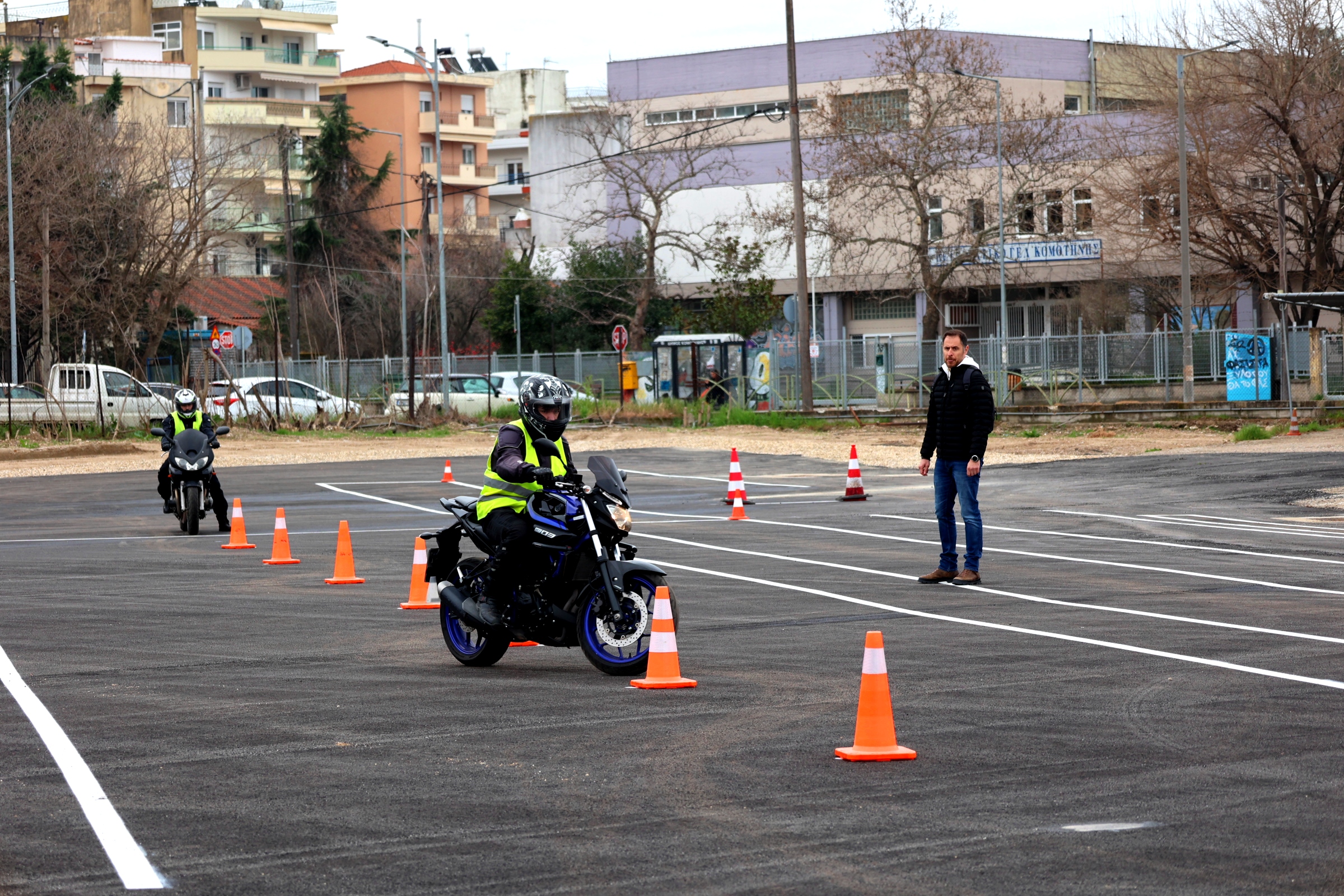Κομοτηνή: Εγκαινιάστηκε η νέα πίστα εξέτασης οδηγών δικύκλων