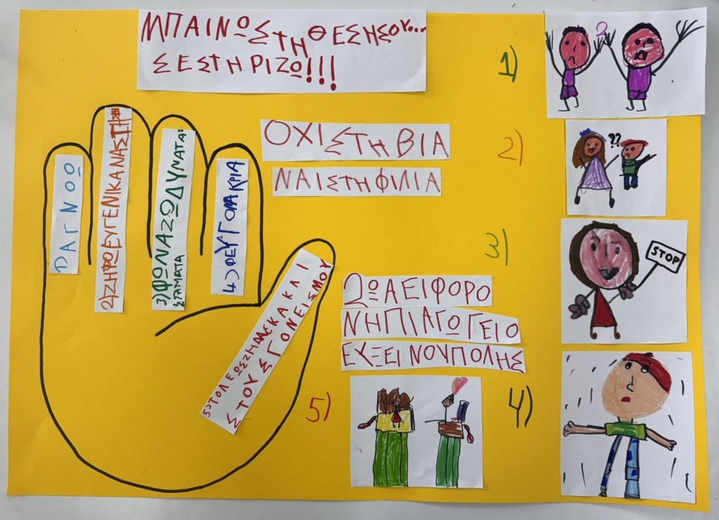 Στην Πλατεία Αλμυρού το μήνυμα κατά της σχολικής βίας από το 2ο Αειφόρο Νηπιαγωγείο Ευξεινούπολης