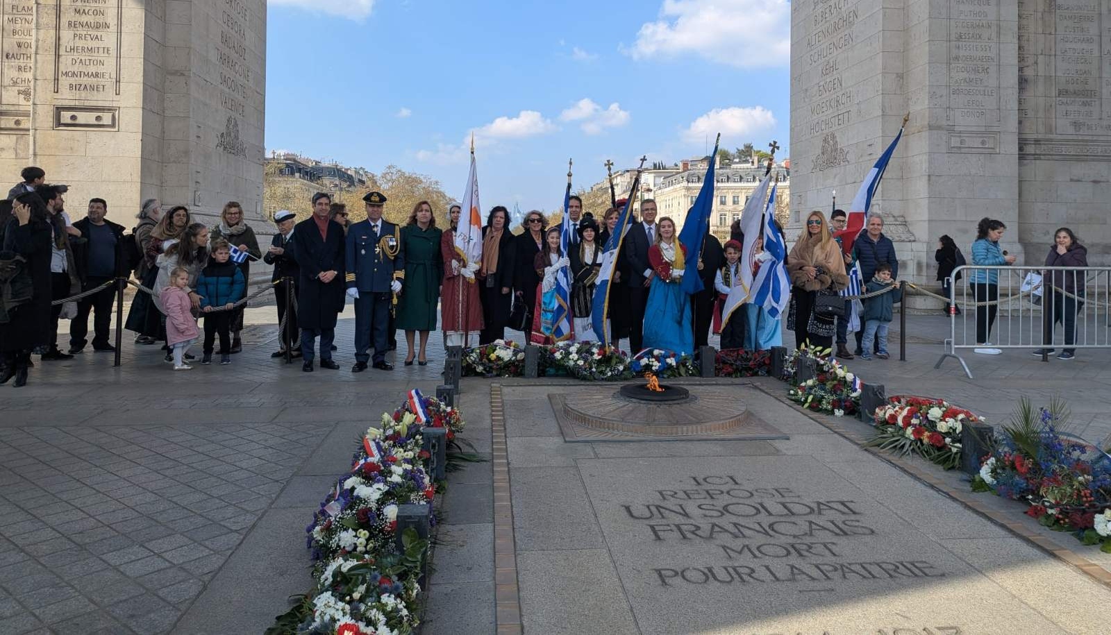 Με λαμπρότητα γιορτάστηκε η Εθνική Επέτειος της 25ης Μαρτίου στο Παρίσι