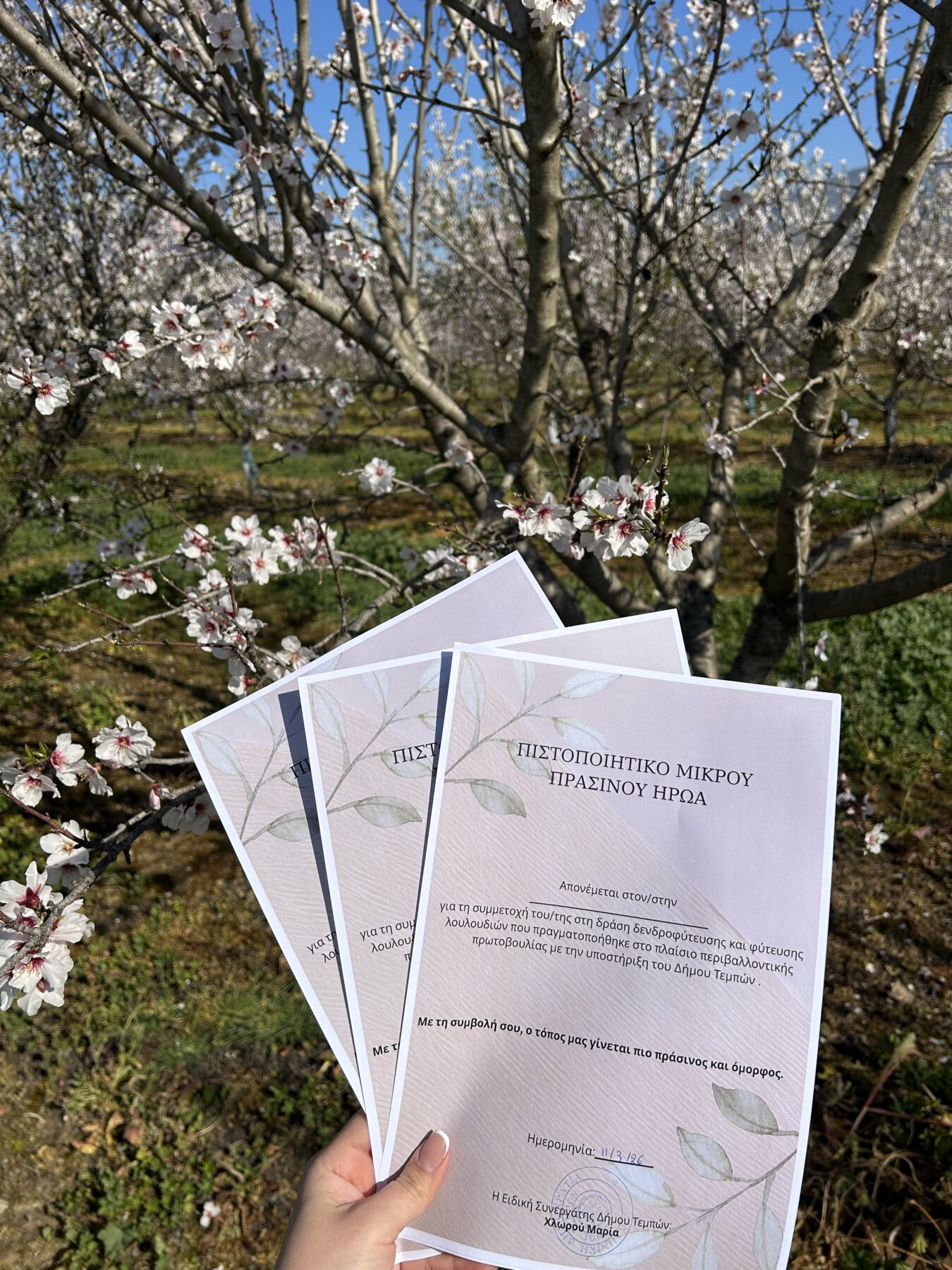 pistopoitiko-mikrou-prasinou-iroa “Μικροί πράσινοι ήρωες” έγιναν οι μαθητές του Δημοτικού Σχολείου Συκουρίου