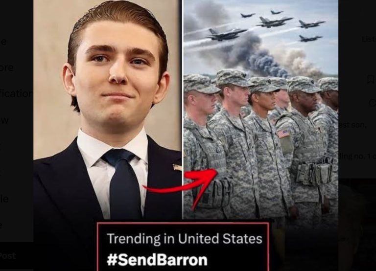 “Send Barron”: H διαδικτυακή καμπάνια για την στράτευση του Μπάρον Τραμπ στον πόλεμο με το Ιράν