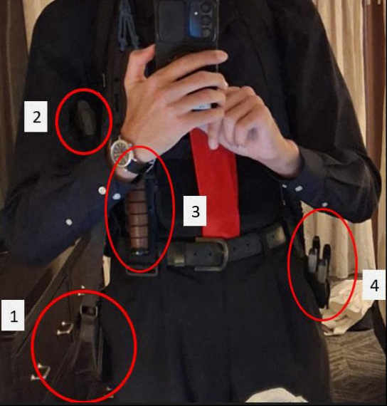 Η φωτογραφία του οπλισμένου Κόουλ Άλεν λίγο πριν από την επίθεση στο δείπνο ανταποκριτών του Λευκού Οίκου