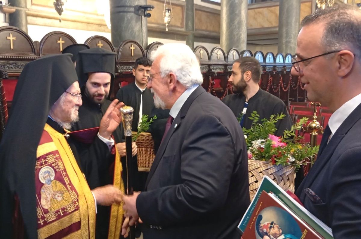 Στον Οικουμενικό Πατριάρχη Βαρθολομαίο ο δήμαρχος Ήλιδας